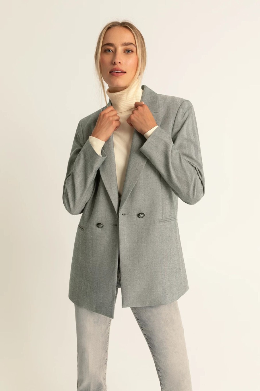 Blazer - Jasjes Expresso | Visgraat Blazer