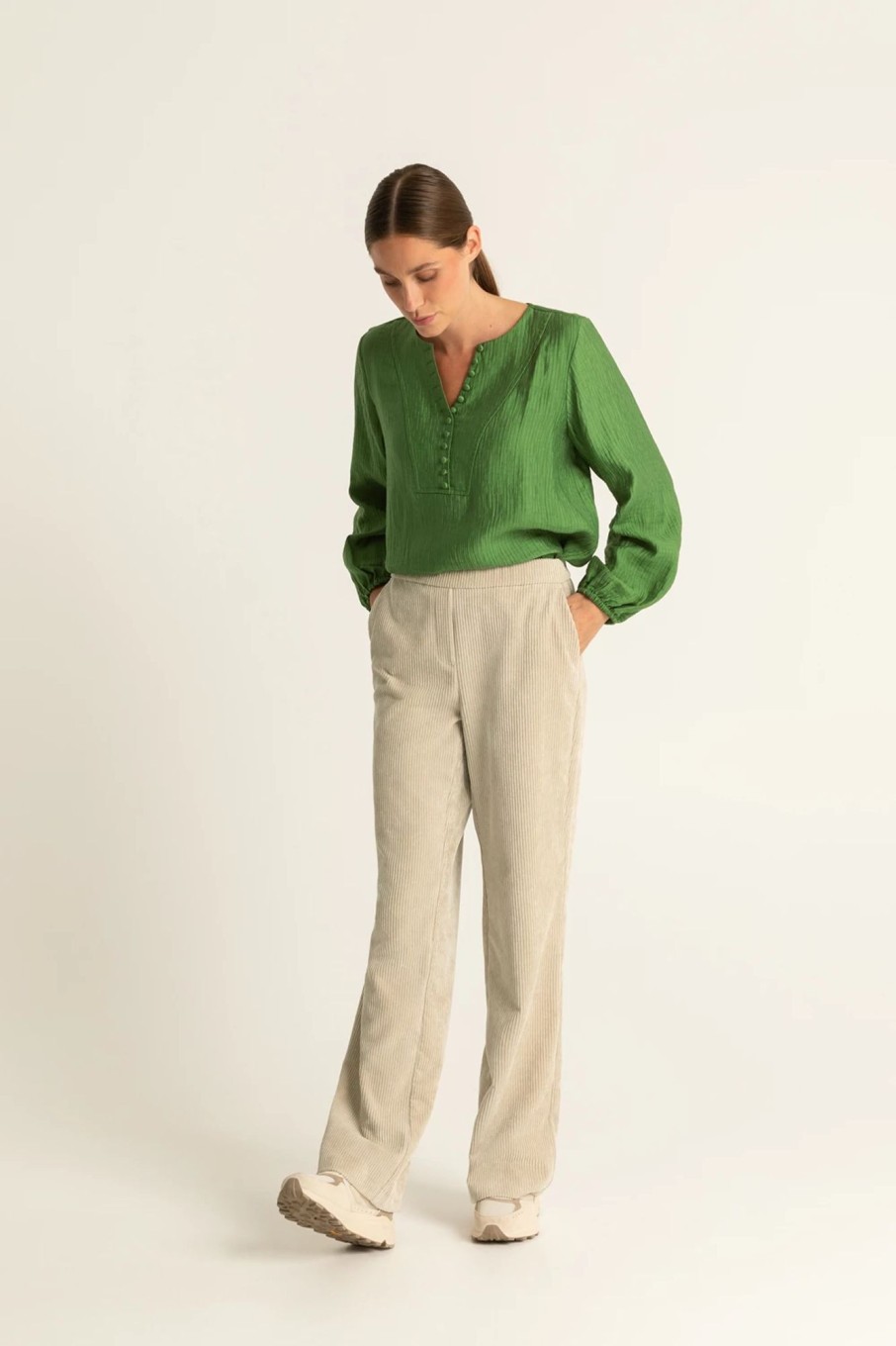 Broeken Expresso | Stretch Corduroy Broek