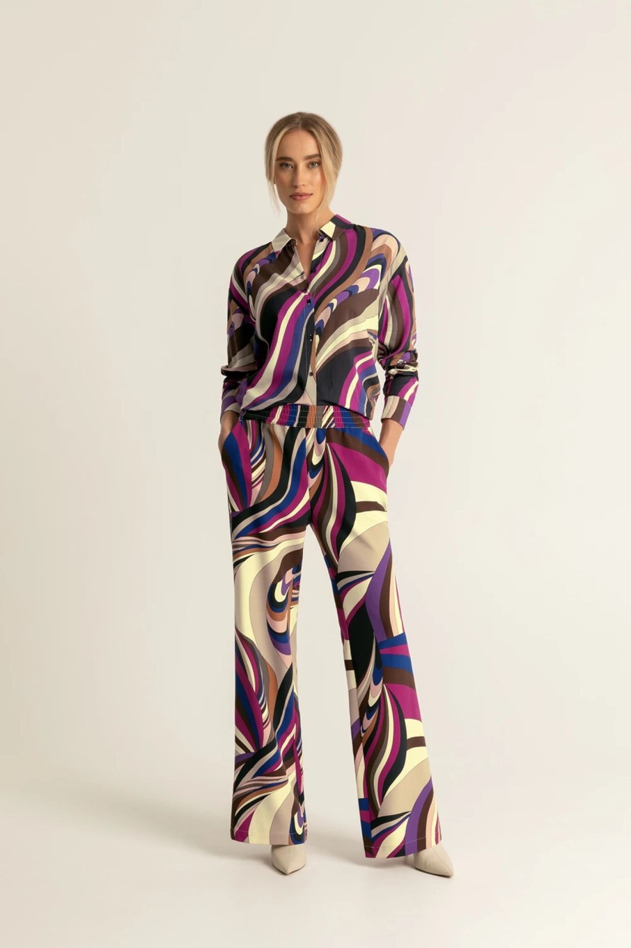 Broeken Expresso | Broek Multicolour Print