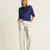 Broeken Expresso | Broek Metallic Pu-Leer