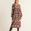 Jurken Expresso | Jurk Met Ikat Print