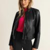 Blazer - Jasjes Expresso | Kort Leren Jack