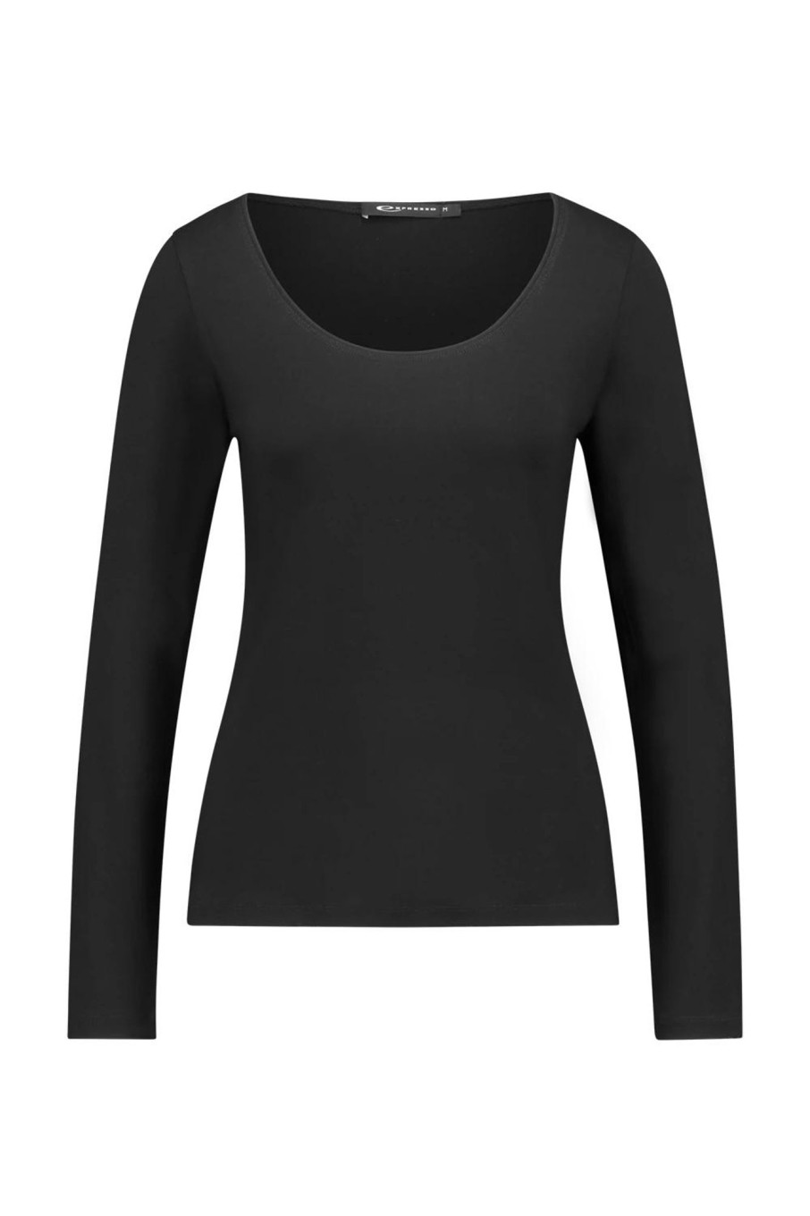 Basics Expresso | T-Shirt Met Lage Ronde Hals