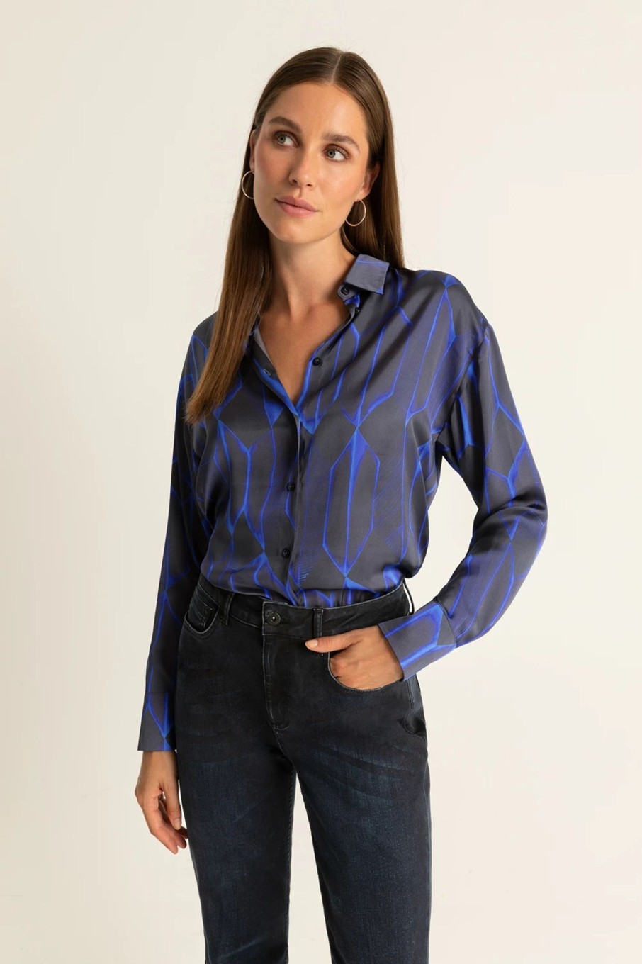 Blouses Expresso | Printblouse Satijn