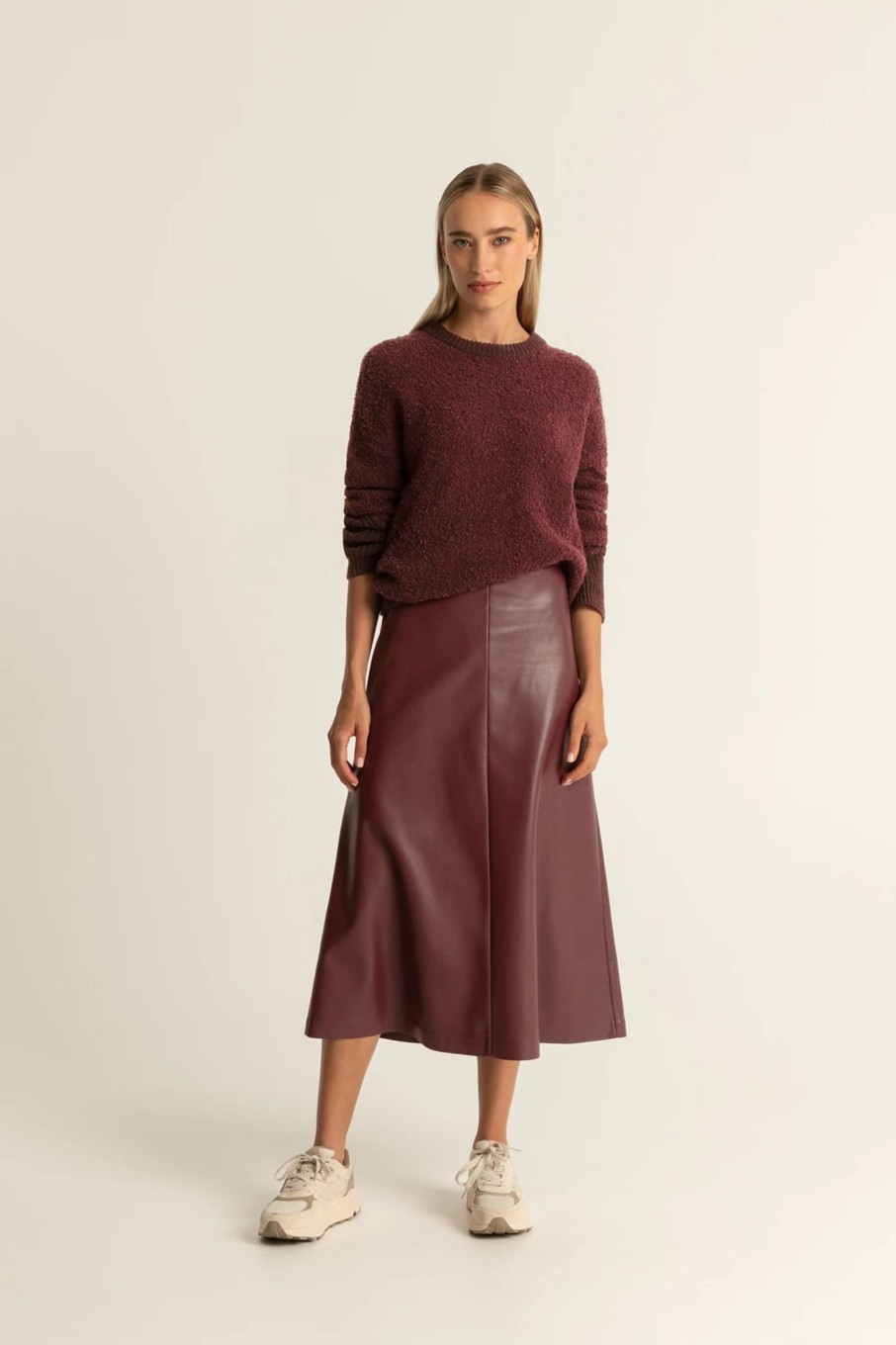 Rokken Expresso | Midi Rok Imitatieleer