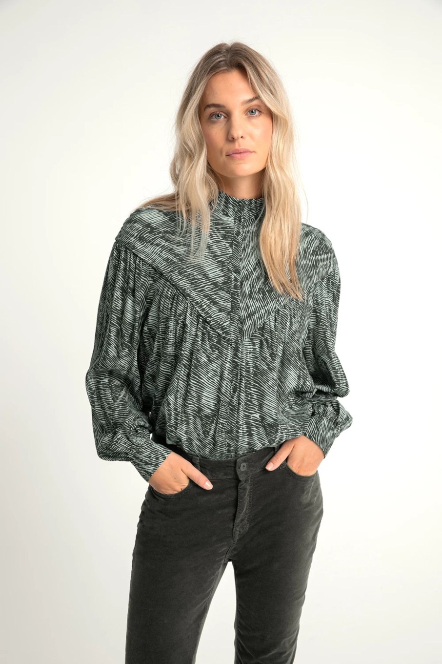 Blouses Expresso | Blouse Met 2-Tone Print