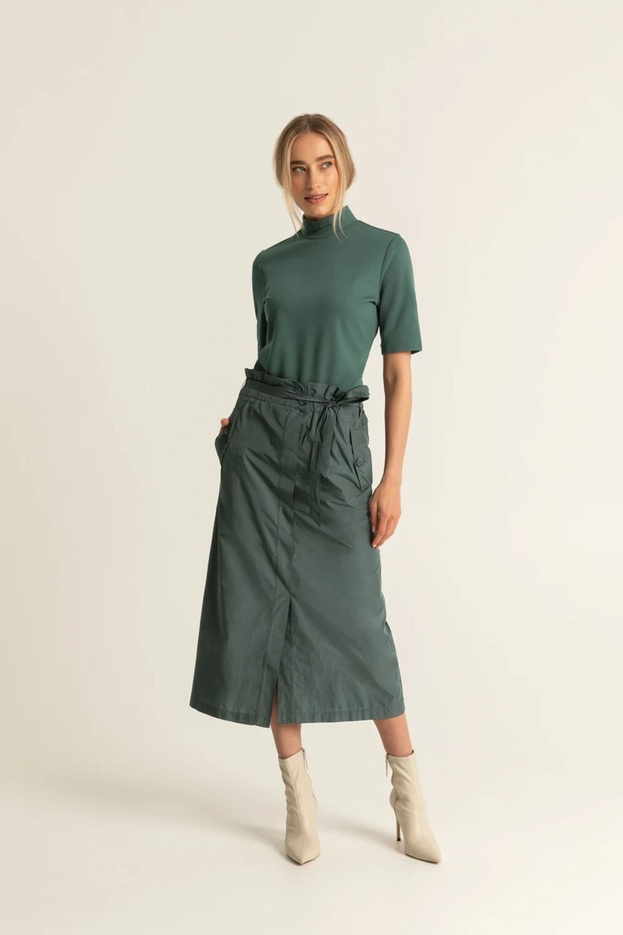 Rokken Expresso | Paperbag Midi-Rok