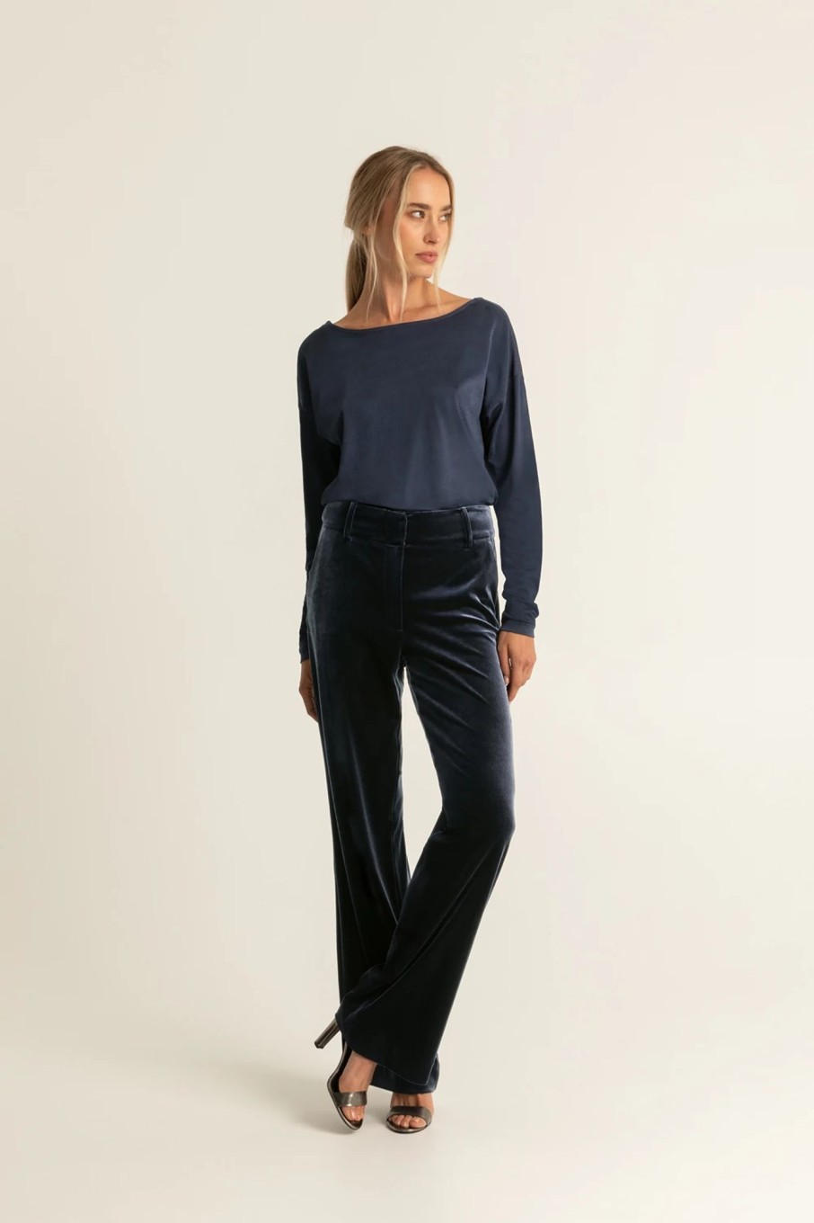 Broeken Expresso | Broek Stretch Fluweel