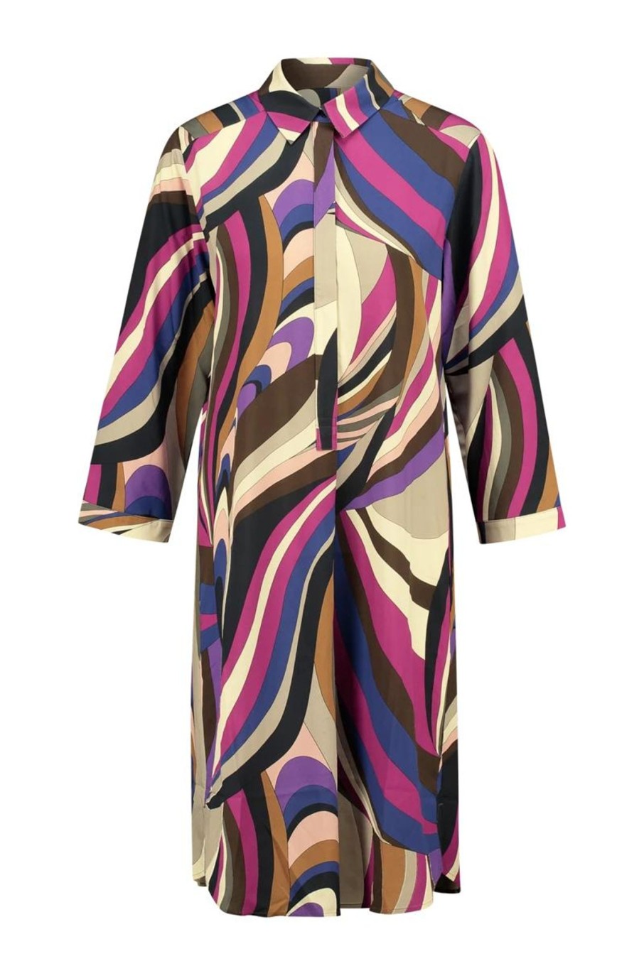 Jurken Expresso | Jurk Multicolour Print